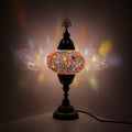 MoslandHome Handmade Turkish Mosaic Table Lamp Bohemian 13.8in