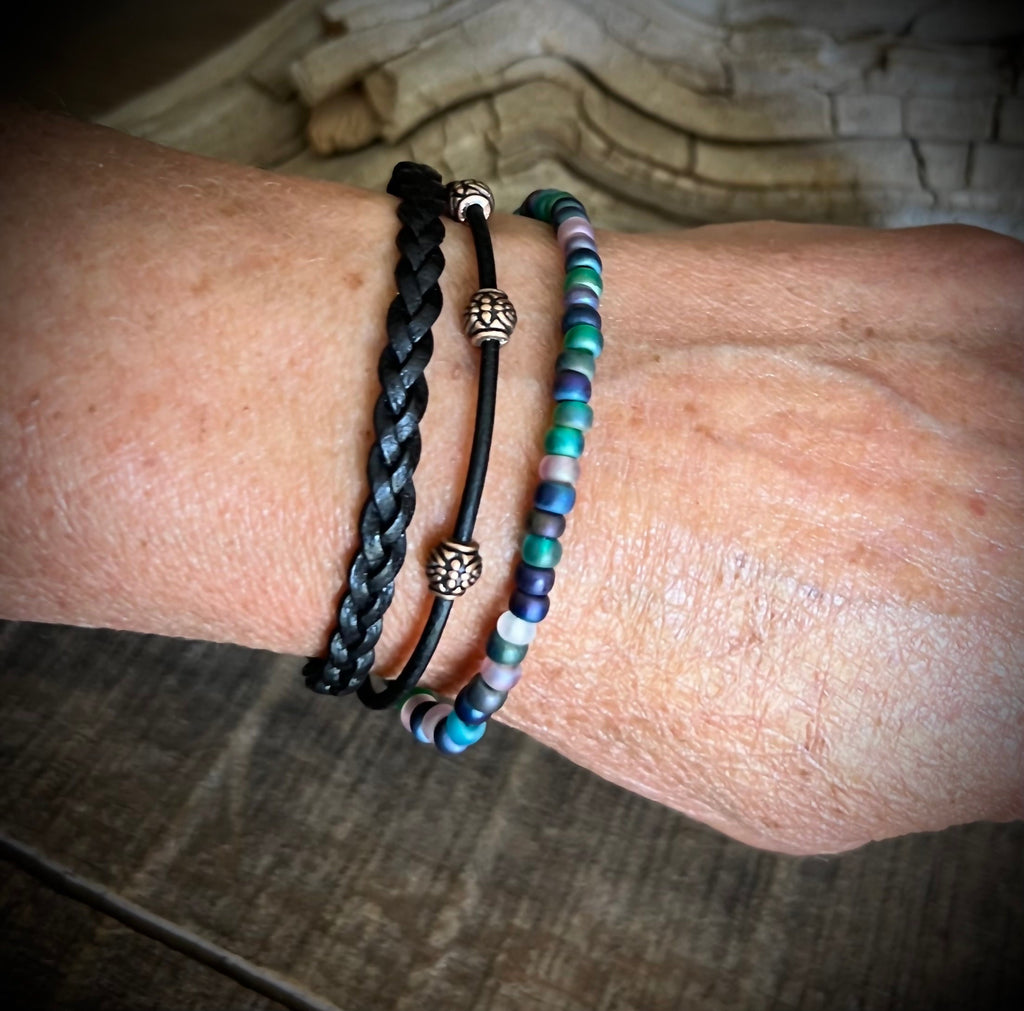 BohoWrapFrancesca Earthy Boho Wrap Bracelet with Magnetic Clasp