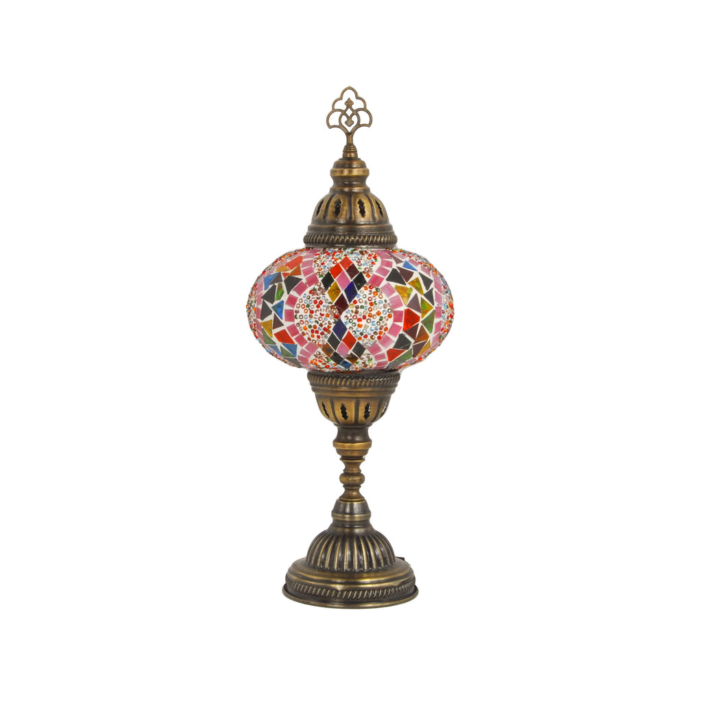 MoslandHome Handmade Turkish Mosaic Lamp 6.5in Diameter