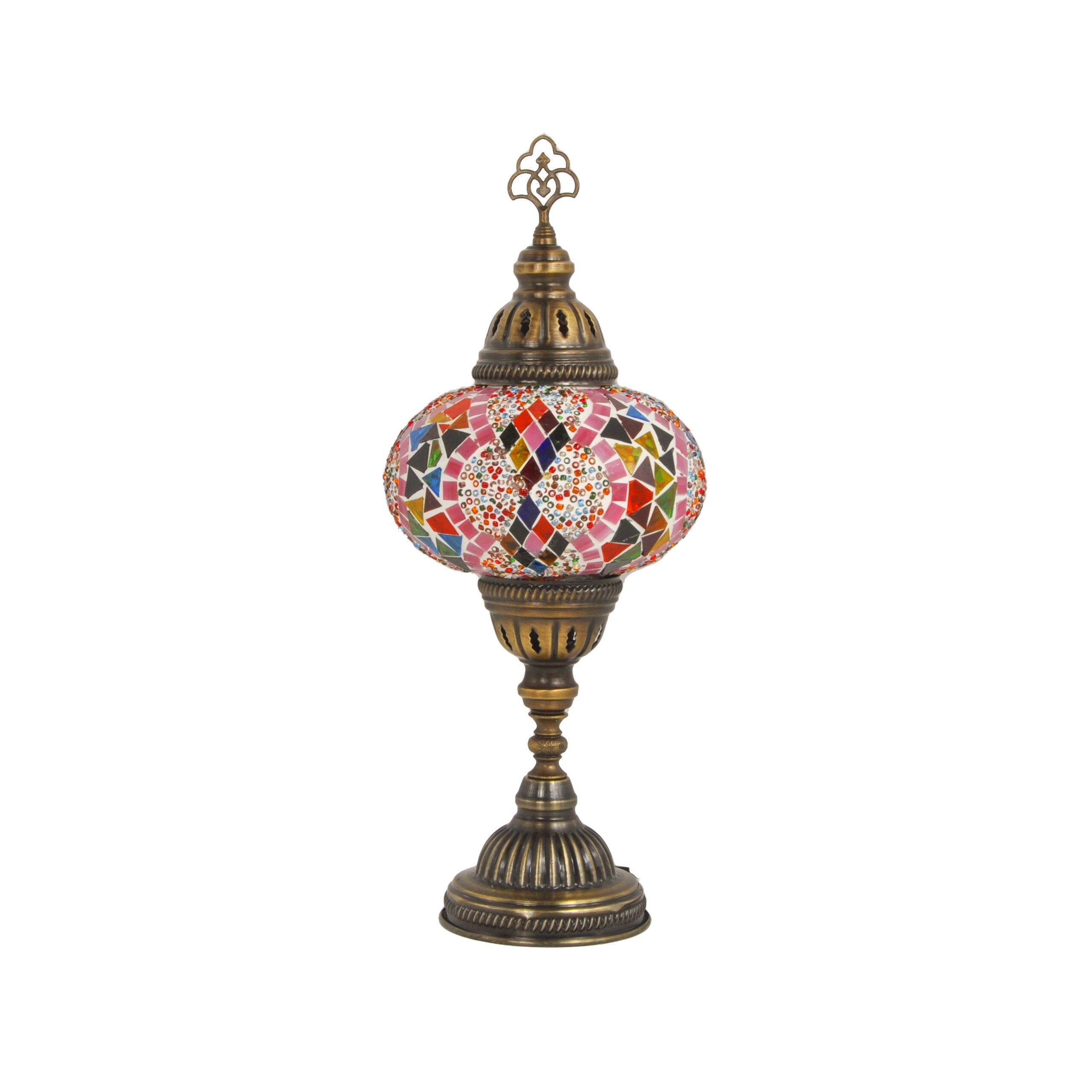 MoslandHome Handmade Turkish Mosaic Lamp 6.5in Diameter