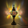 MoslandHome Handmade Turkish Mosaic Lamp: Bohemian Bedside Night Light 6.5in Globe
