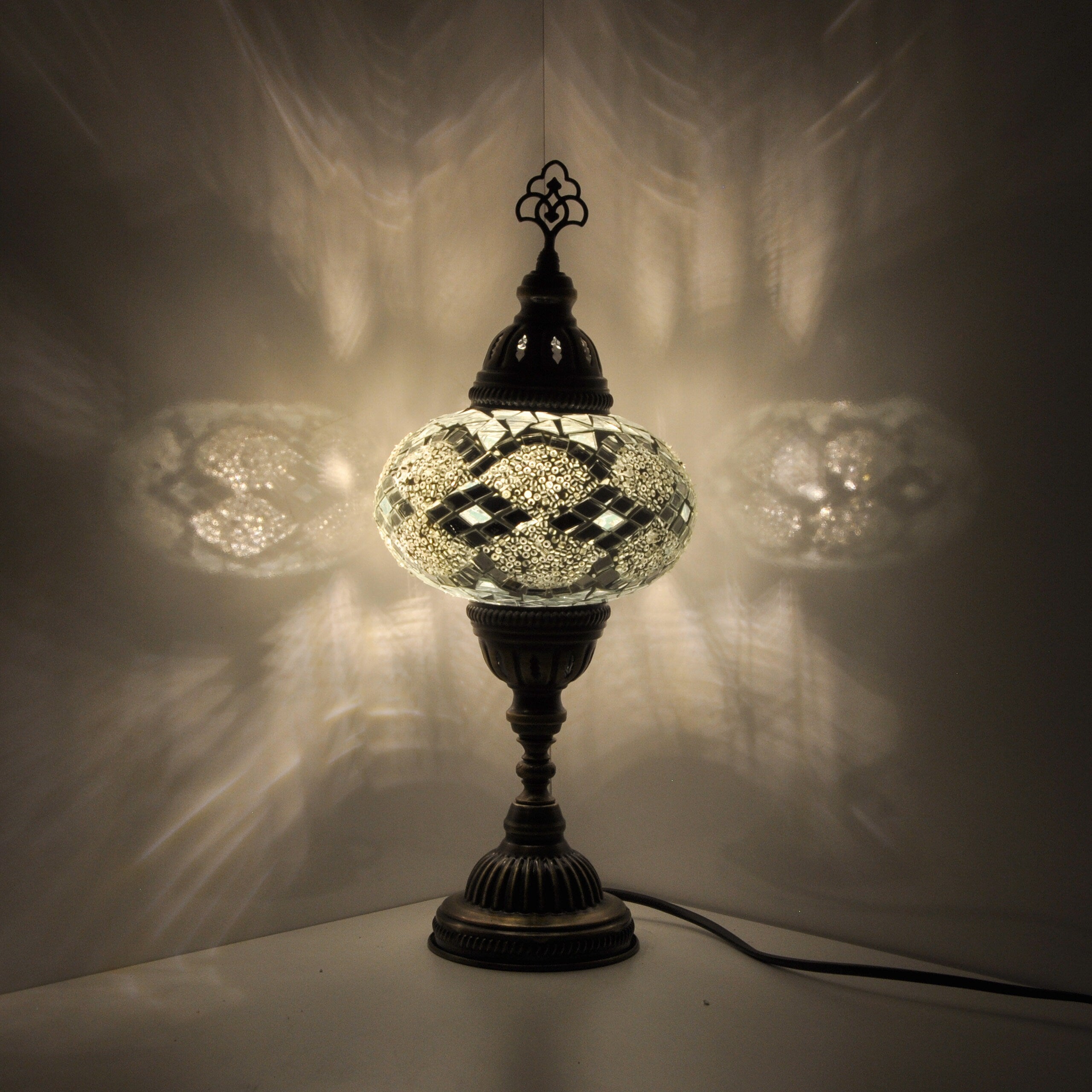 MoslandHome Handmade Mosaic Glass Table Lamp 5 Style