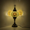 Handmade Turkish Mosaic Table Lamp: Bohemian Bedside Night Light