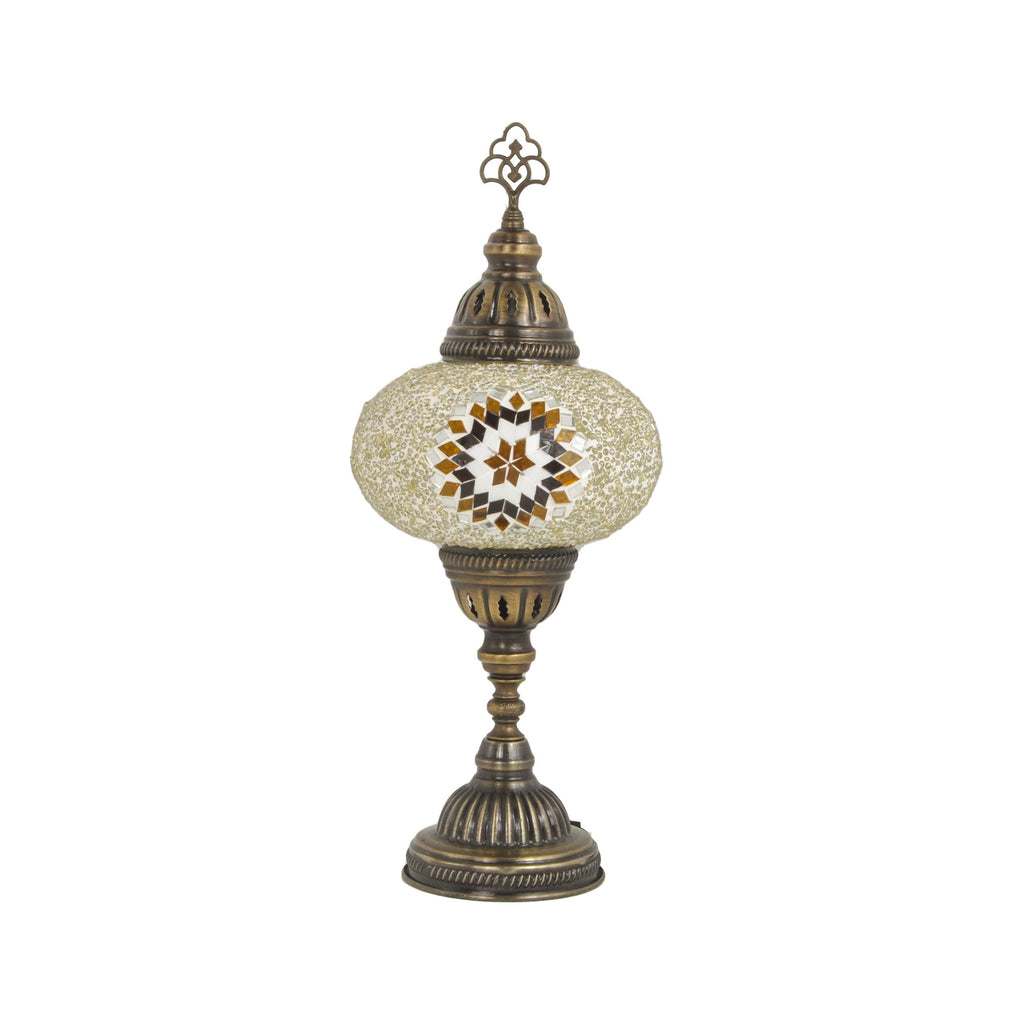 MoslandHome Handmade Turkish Mosaic Table Lamp 6.5in
