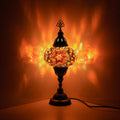 MoslandHome Handmade Turkish Mosaic Bedside Table Lamp 6.5in
