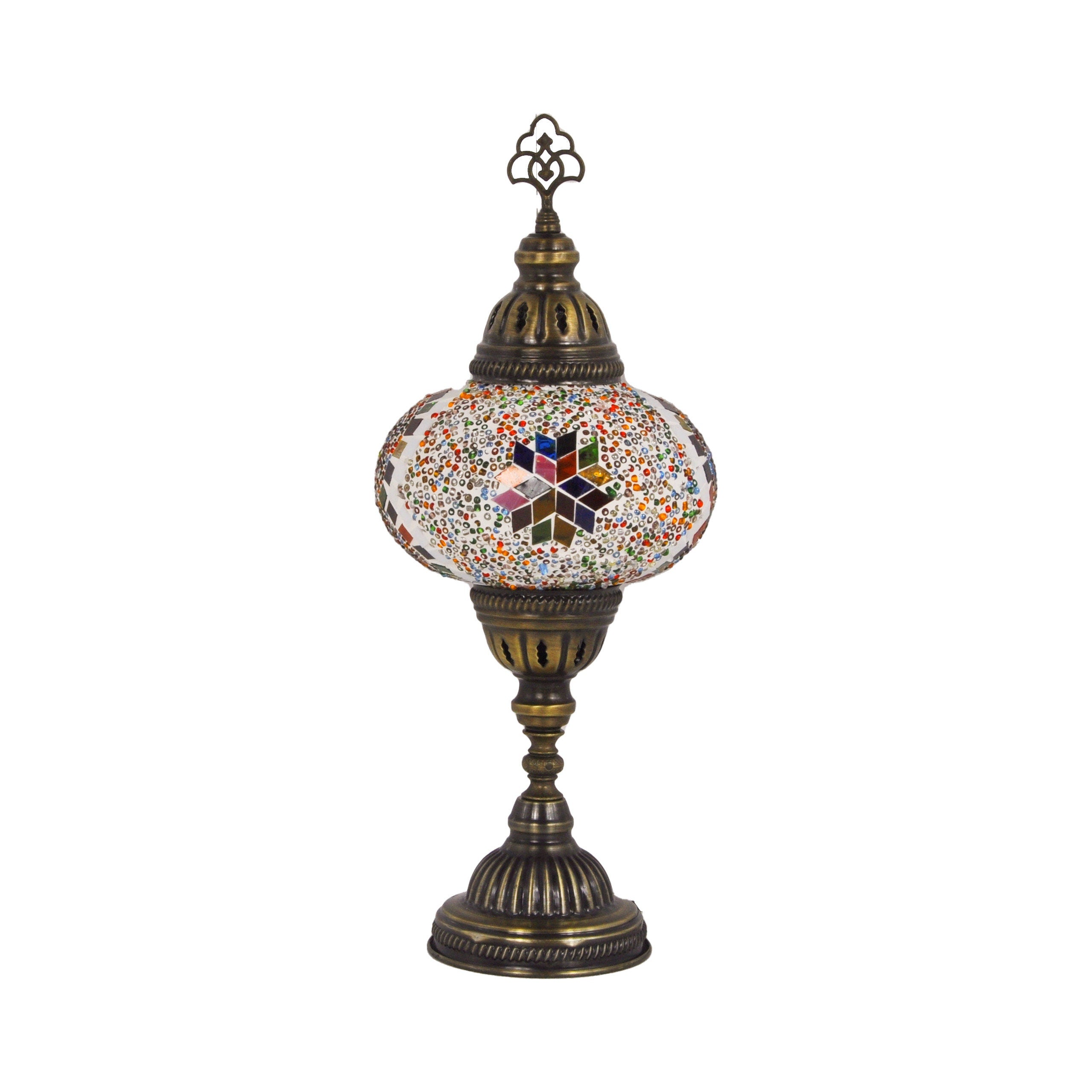 MoslandHome Handmade Turkish Mosaic Table Lamp Bohemian