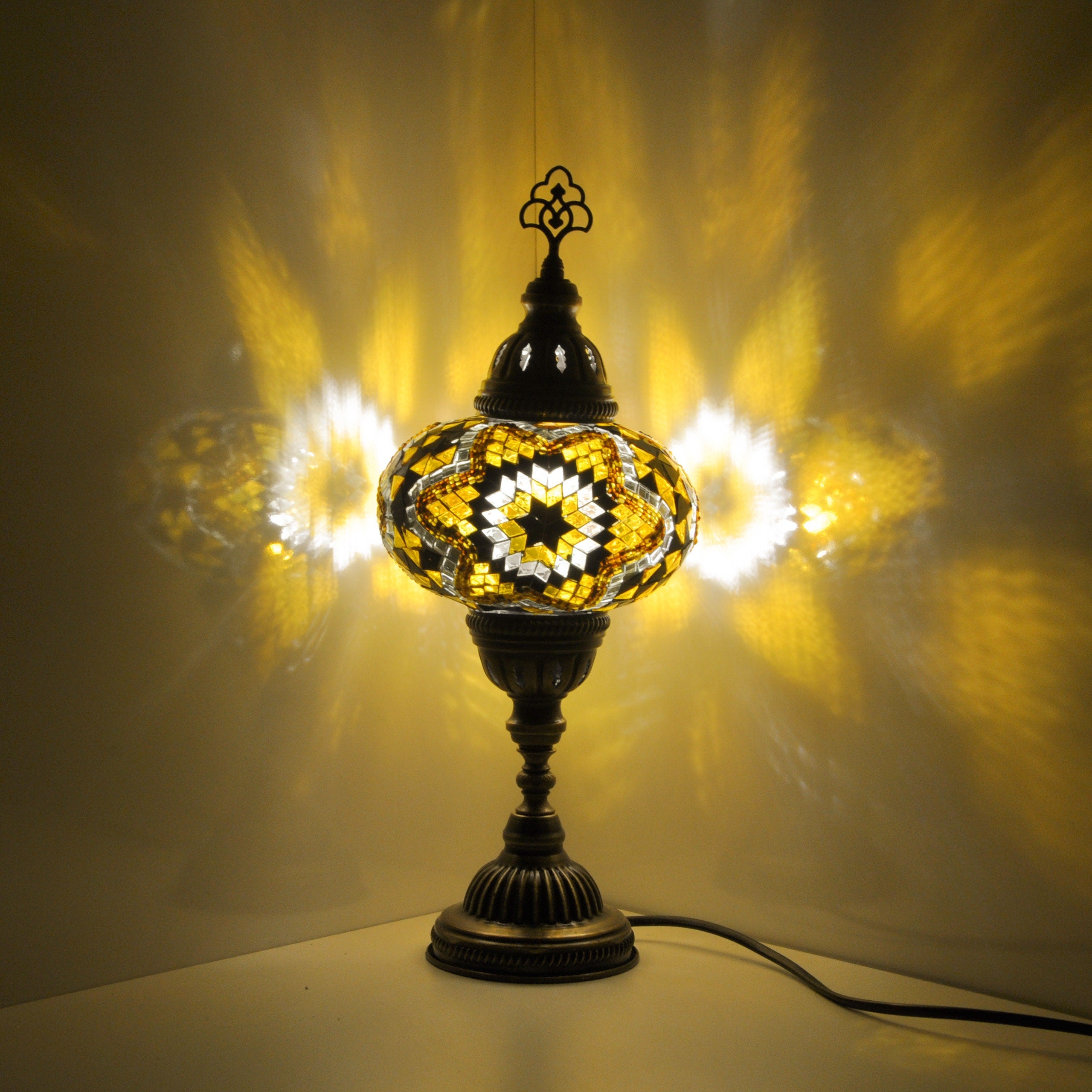 MoslandHome Handmade Mosaic Glass Table Lamp 5 Style