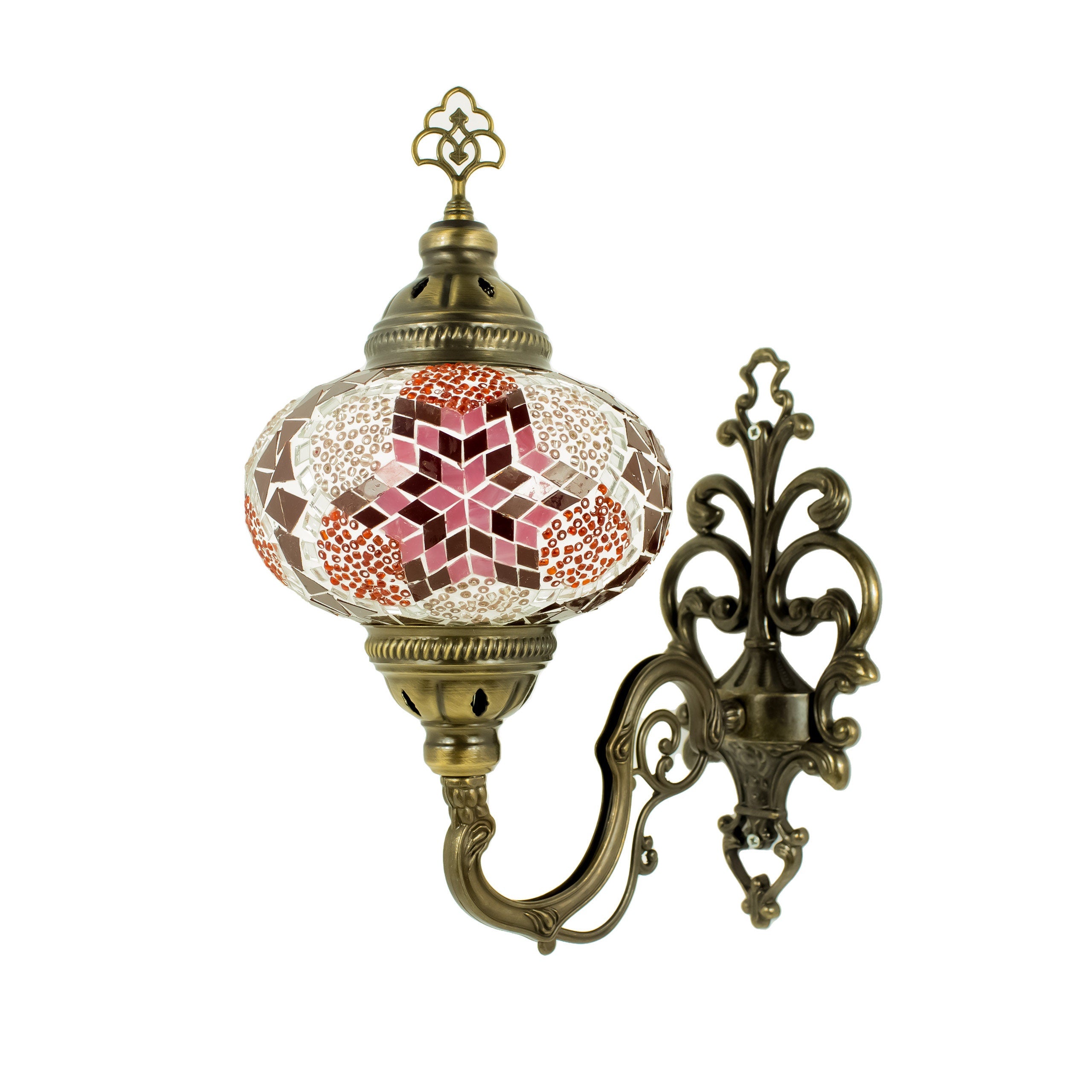 MoslandHome Turkish Moroccan Mosaic Wall Sconce Tiffany Style