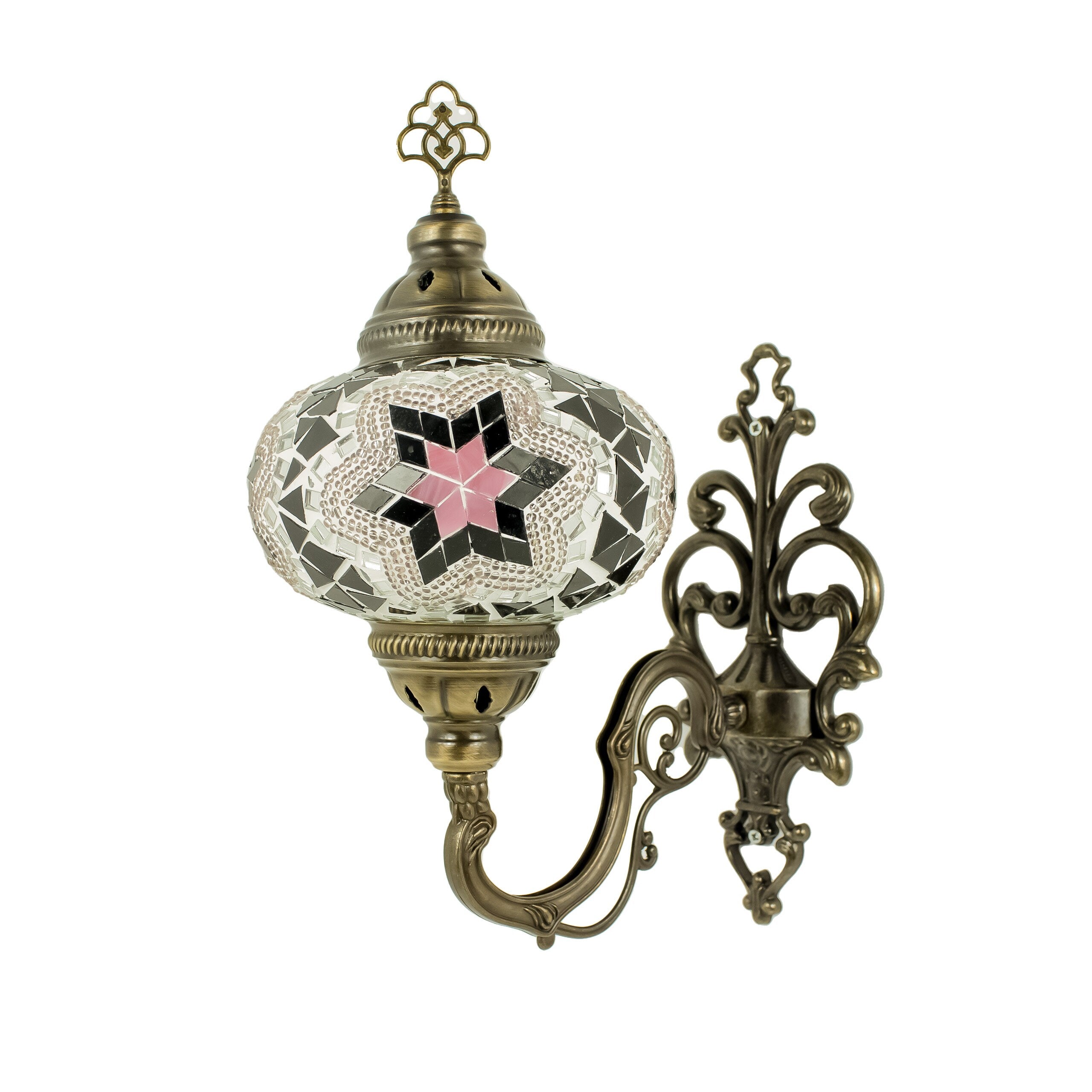 MoslandHome Turkish Moroccan Mosaic Wall Sconce Lamp
