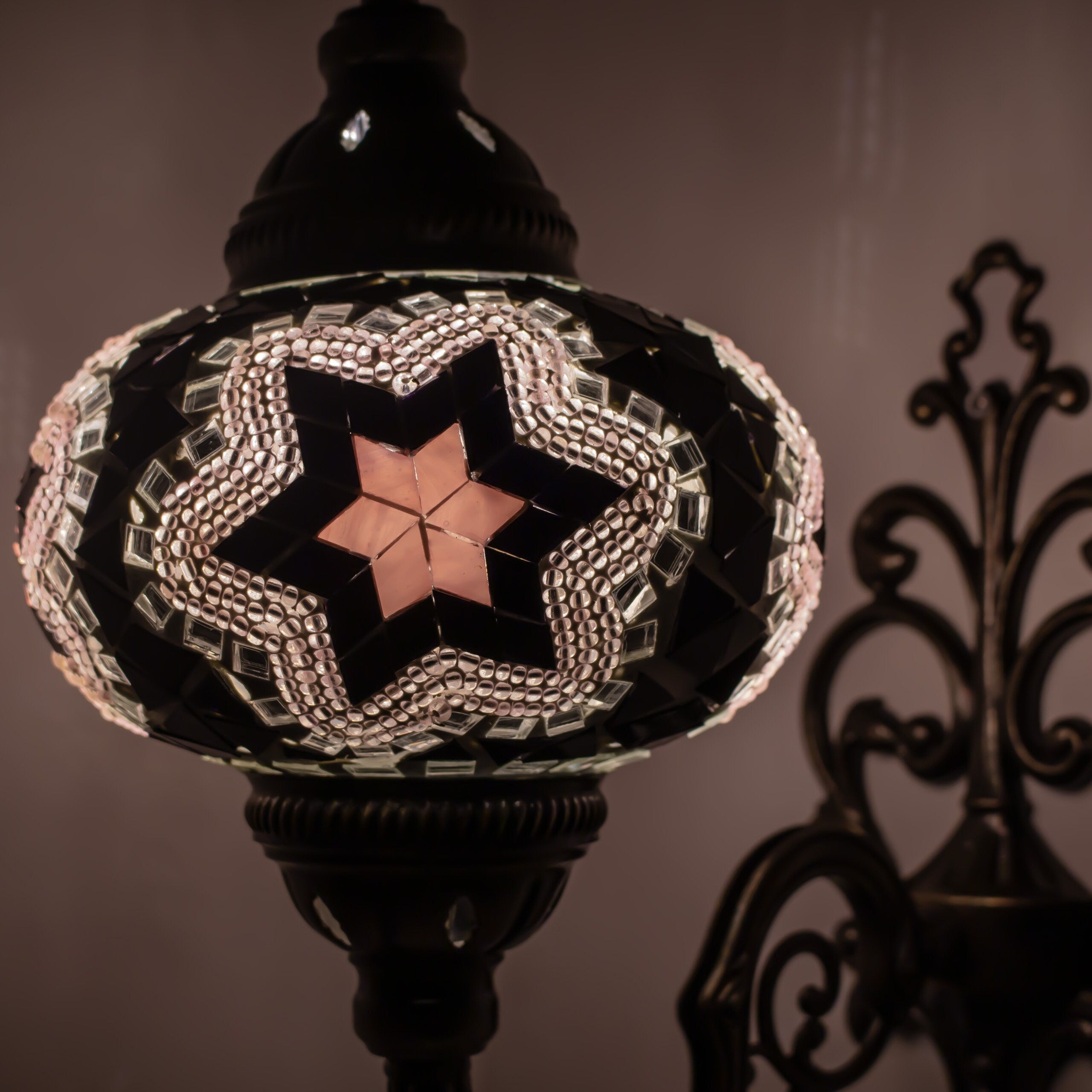 MoslandHome Turkish Moroccan Mosaic Wall Sconce Lamp