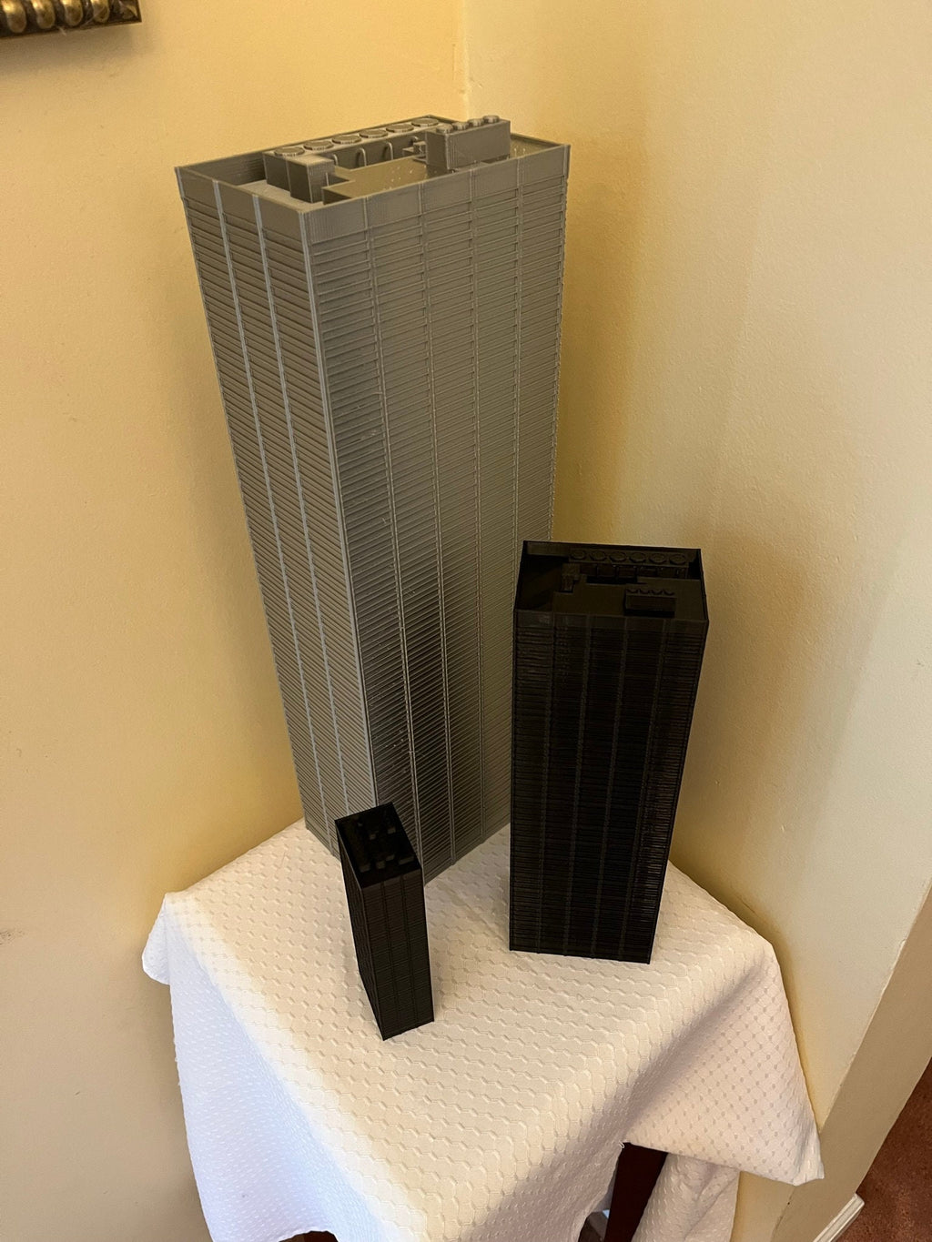 One Liberty Plaza Model 3D Printed PLA Skyscraper Black