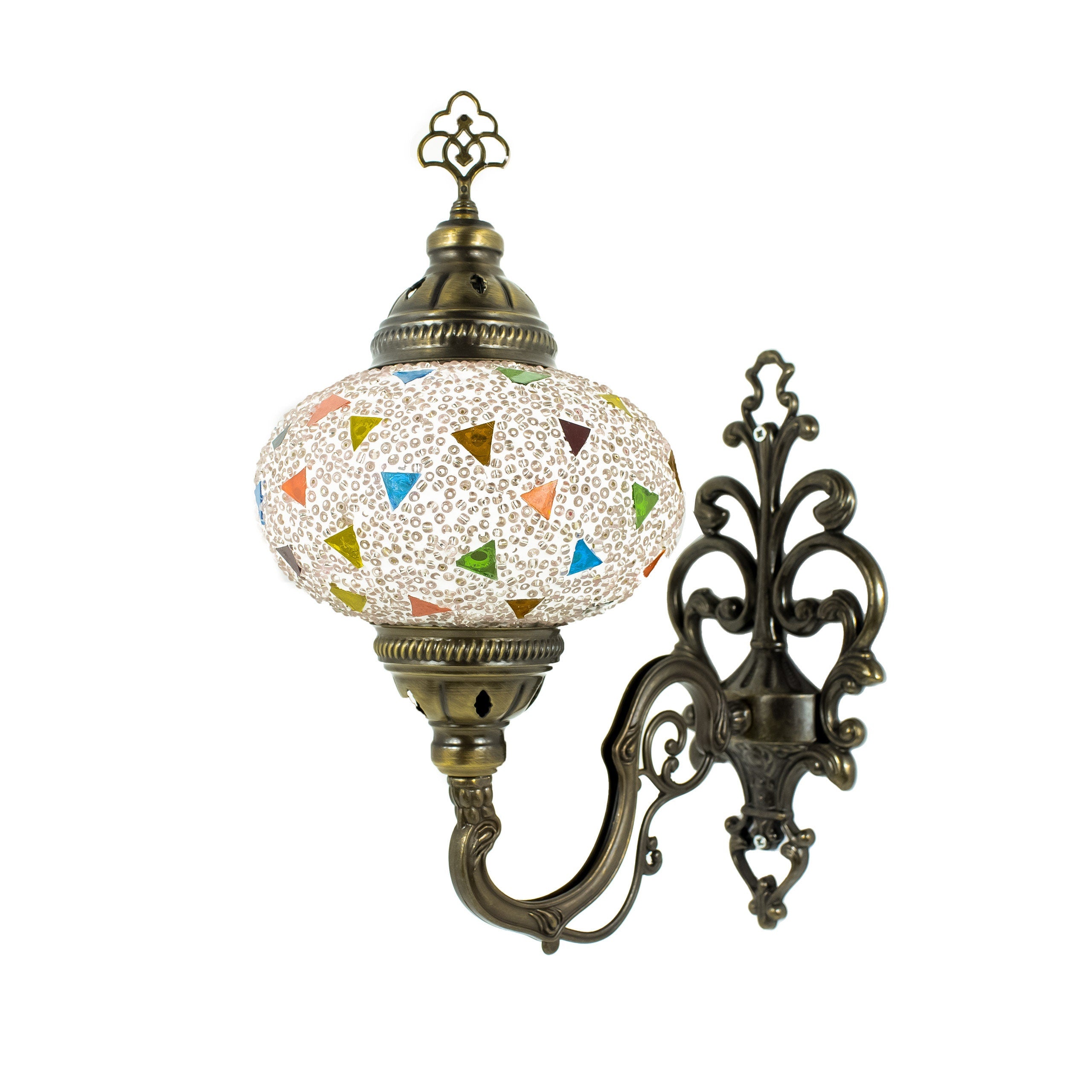 MoslandHome Turkish Moroccan Mosaic Wall Sconce Tiffany Style