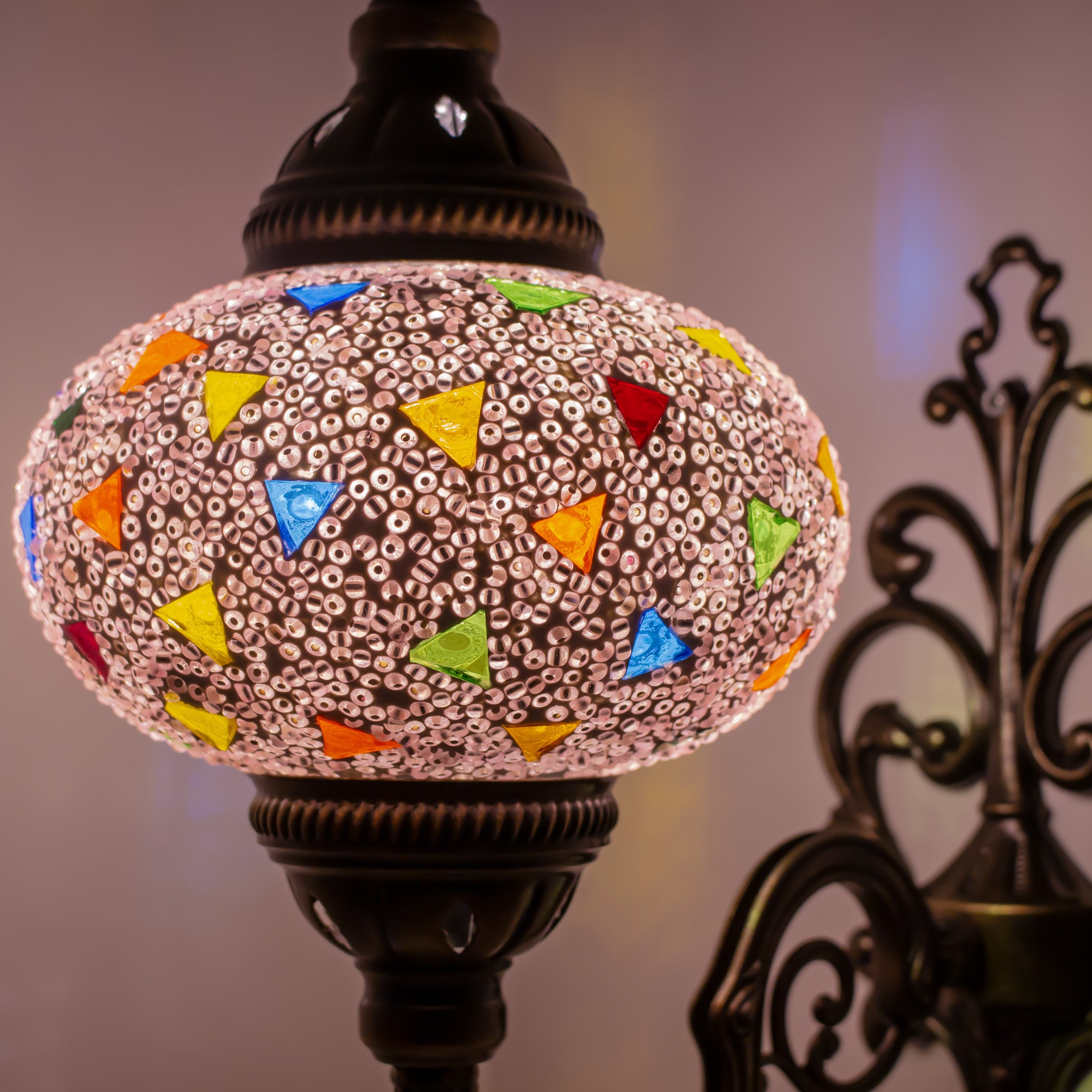 MoslandHome Turkish Moroccan Mosaic Wall Sconce Tiffany Style