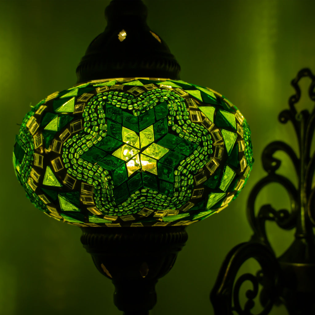 MoslandHome Turkish Moroccan Mosaic Wall Sconce Lamp Bronze