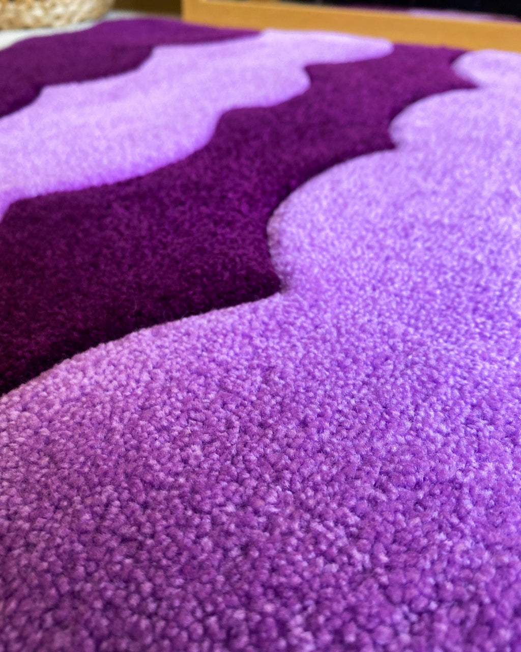 LargoModern Hand Tufted Fluffy Rug Custom Handmade Wavy Rug