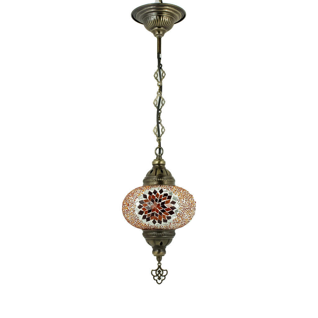 MoslandHome Handmade Turkish Mosaic Pendant Lamp Colorful Chandelier