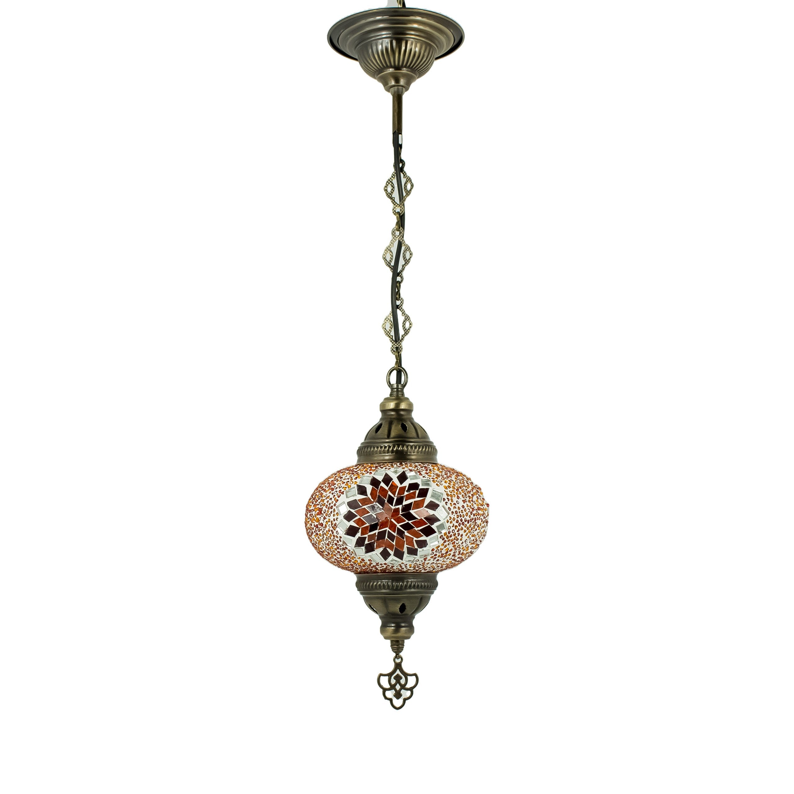 MoslandHome Handmade Turkish Mosaic Pendant Lamp Colorful Chandelier