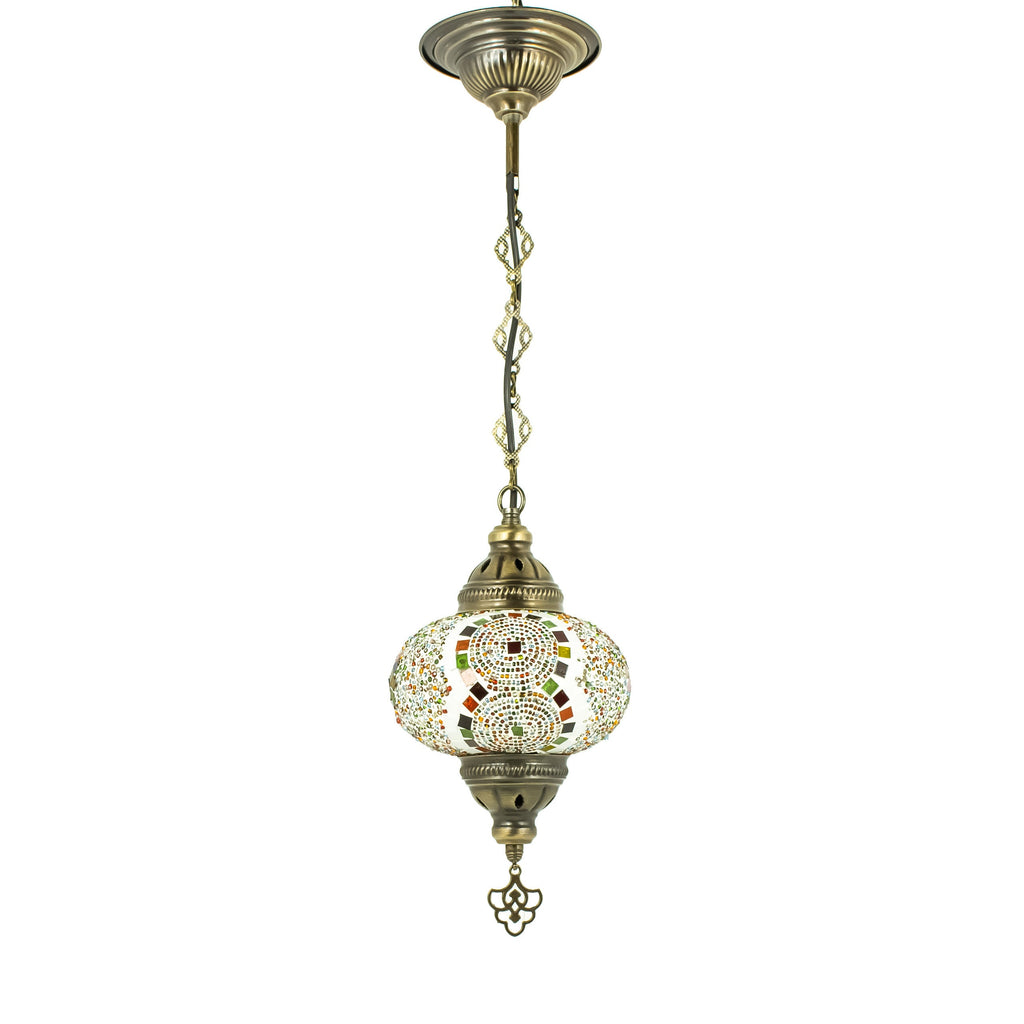 MoslandHome Handmade Turkish Mosaic Pendant Lamp Chandelier