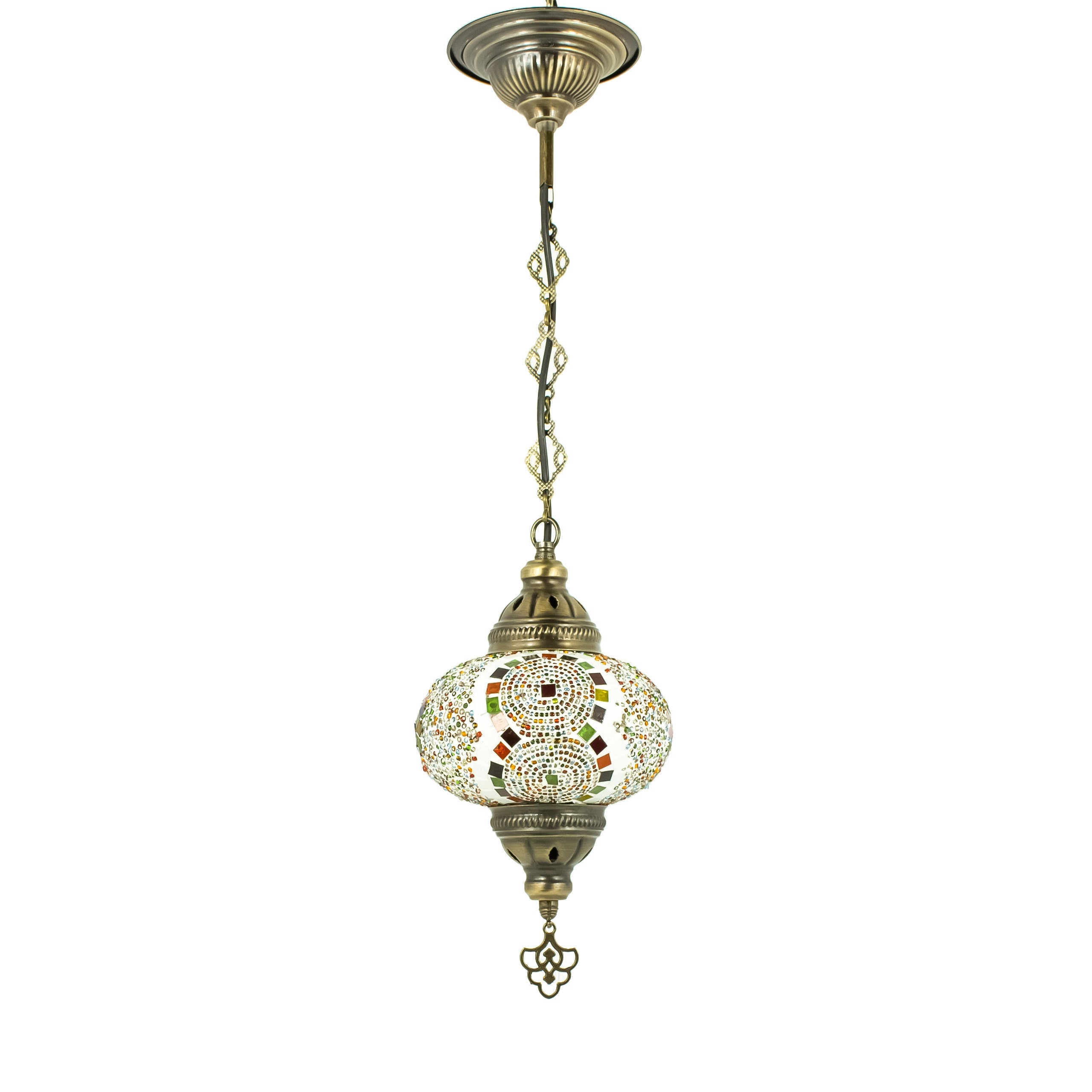 MoslandHome Handmade Turkish Mosaic Pendant Lamp Chandelier