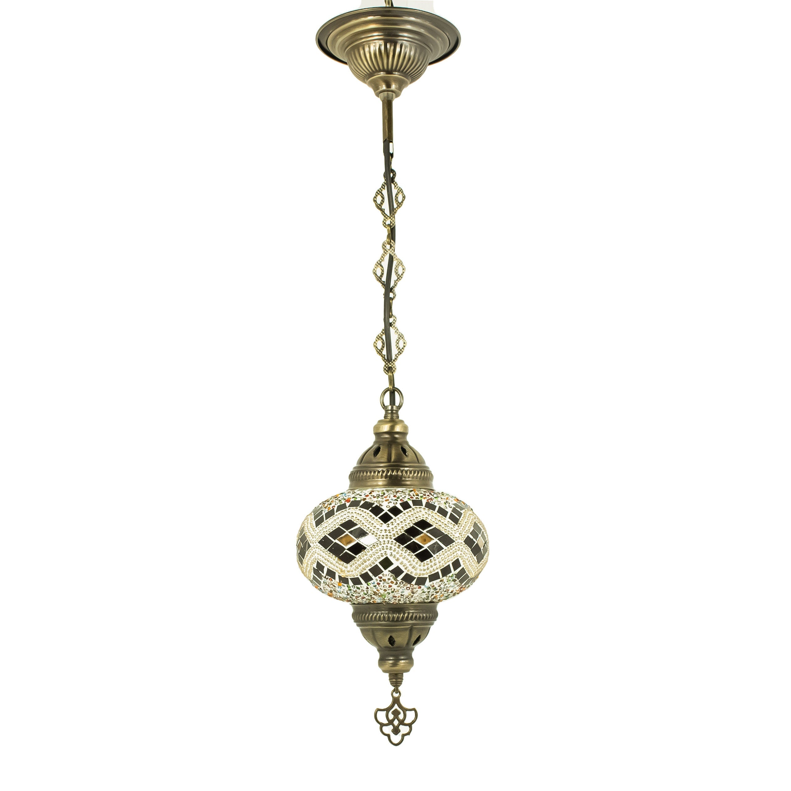 MoslandHome Handmade Turkish Mosaic Pendant Lamp Moroccan Chandelier