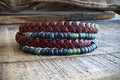 BohoWrapFrancesca Earthy Boho Wrap Bracelet Magnetic Clasp Glass Beads