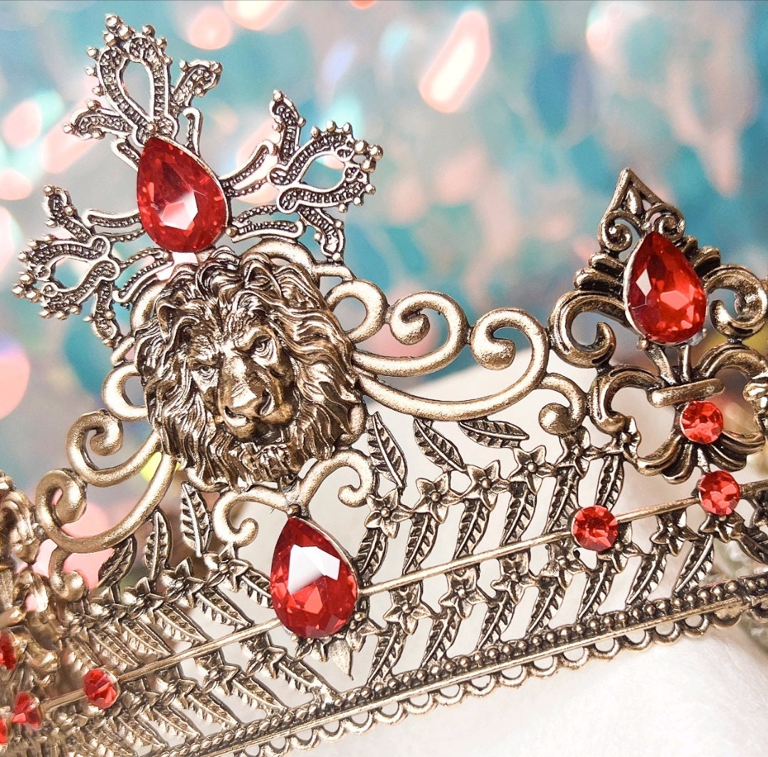 HappyJewelryWorld Lion King Royal Crown for Men