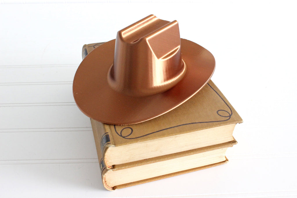DelightfullyDutch Cowboy Hat Figurine 3D Printed Country Western Home Decor