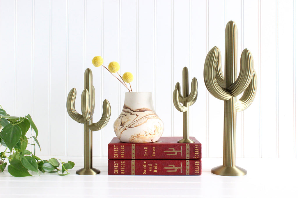 Cactus Figurine, Southwestern Home Decor