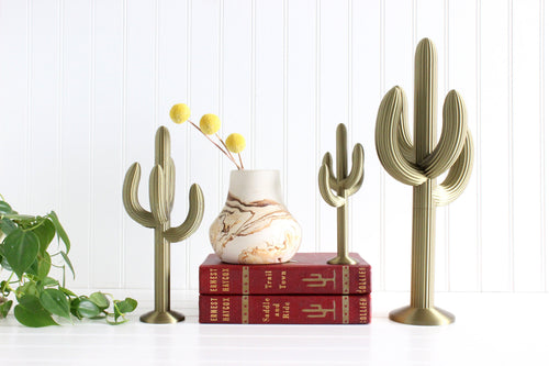 Cactus Figurine, Southwestern Home Decor