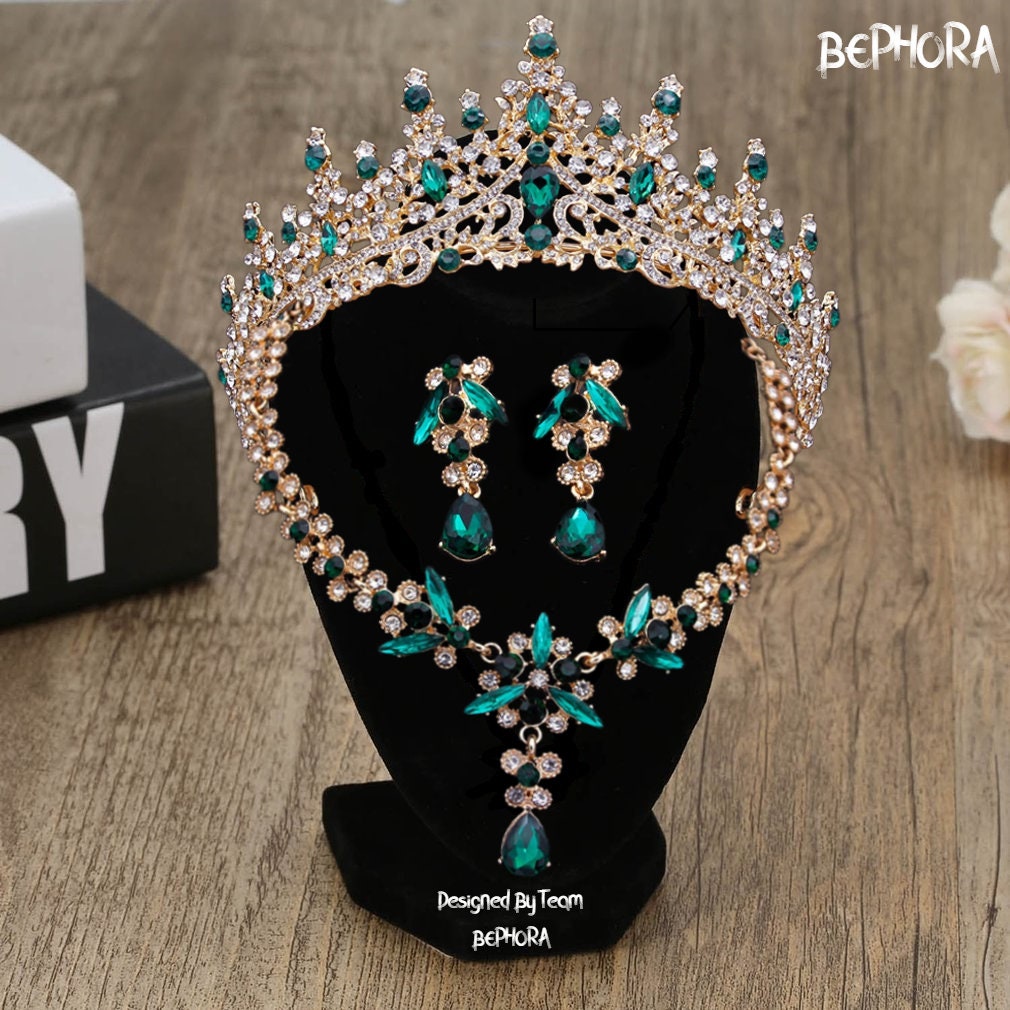 BePhoraStore Handmade Crystal Wedding Crown Silver Bridal Tiara Headpiece