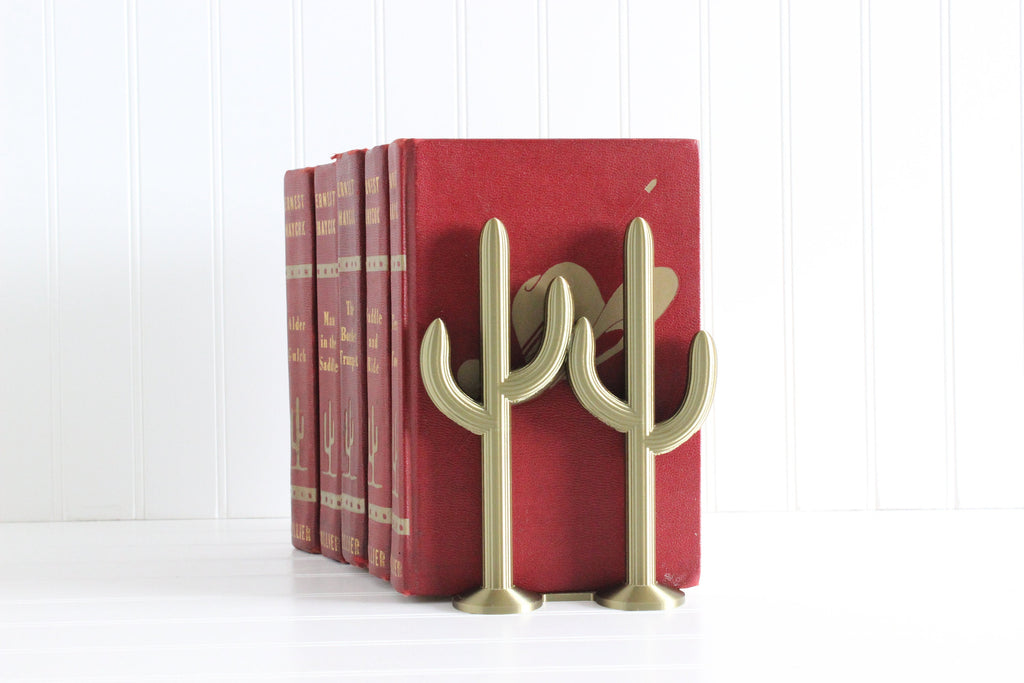 DelightfullyDutch Handmade Cactus Bookend Southwestern Home Decor