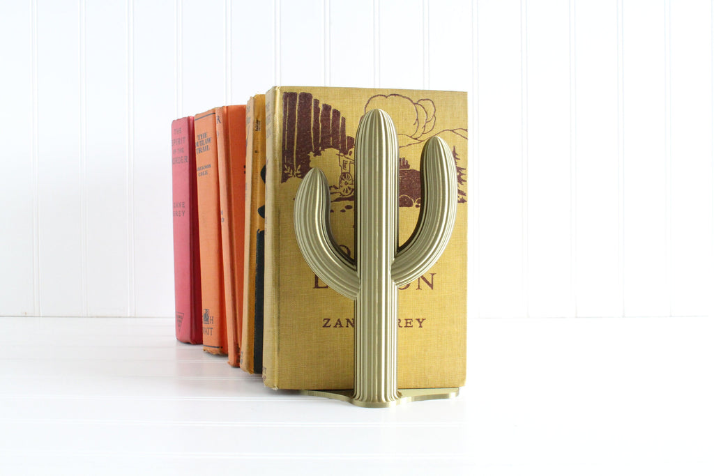 DelightfullyDutch Handmade Cactus Bookend Southwestern Home Decor