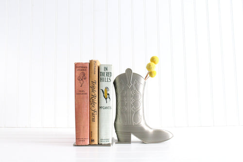 Cowboy Boot Bookend Country Western Home Decor Cowgirl