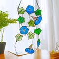 RainLine Morning Glory Ivy Leaves Stained Glass Suncatcher