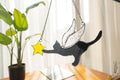 RainLine Angel Cat Stained Glass Suncatcher Lamp Memorial Gift for Cat Lovers
