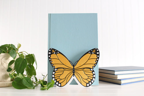 DelightfullyDutch Handmade Butterfly Bookend Customizable 3D Printed