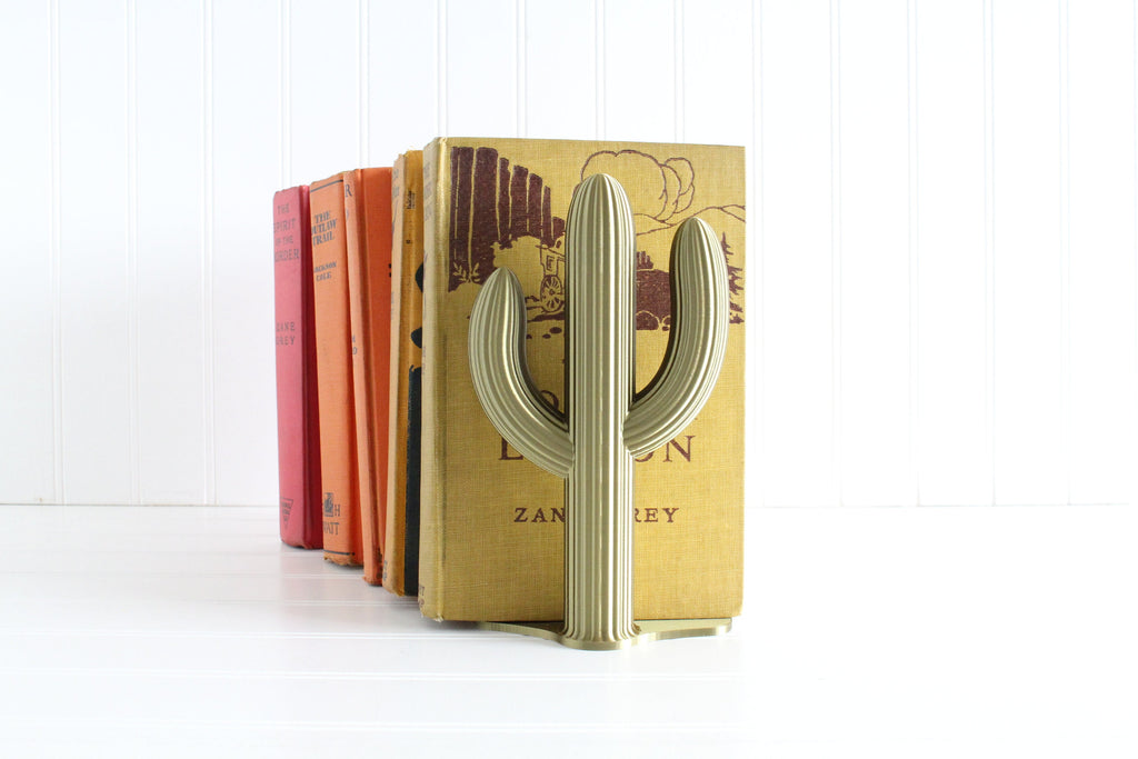 DelightfullyDutch Handmade Cactus Bookend Southwestern Home Decor
