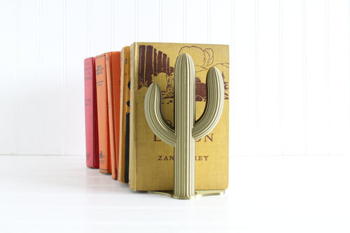 DelightfullyDutch Handmade Cactus Bookend Southwestern Home Decor