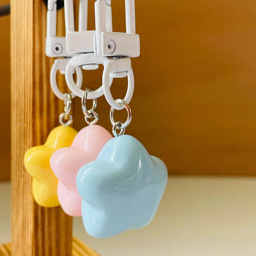 VanillaStarCafe Kirby Stars Keychain - Acrylic Charm