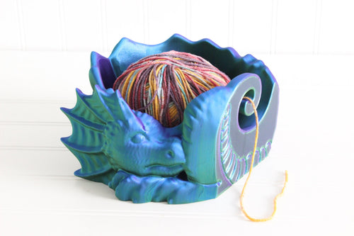 Dragon Yarn Bowl, 3D Printed Knitting Crochet Holder