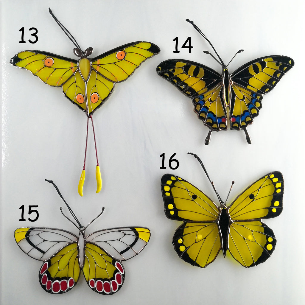 SunStainedGlassUA Apollo Butterfly Stained Glass Suncatcher Window Hanging