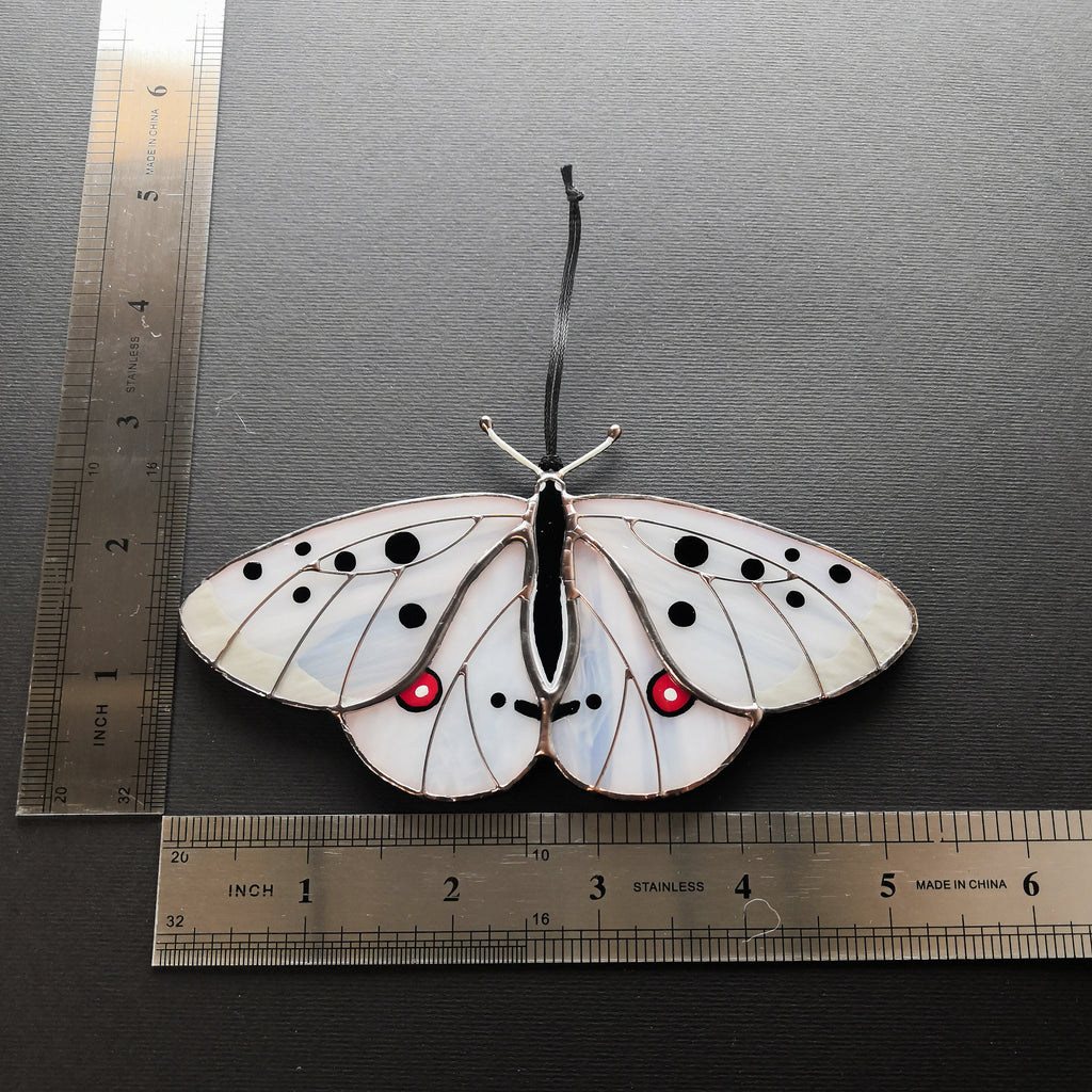 SunStainedGlassUA Apollo Butterfly Stained Glass Suncatcher Window Hanging