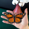 SunStainedGlassUA Monarch Butterfly Stained Glass Suncatcher 5.3in