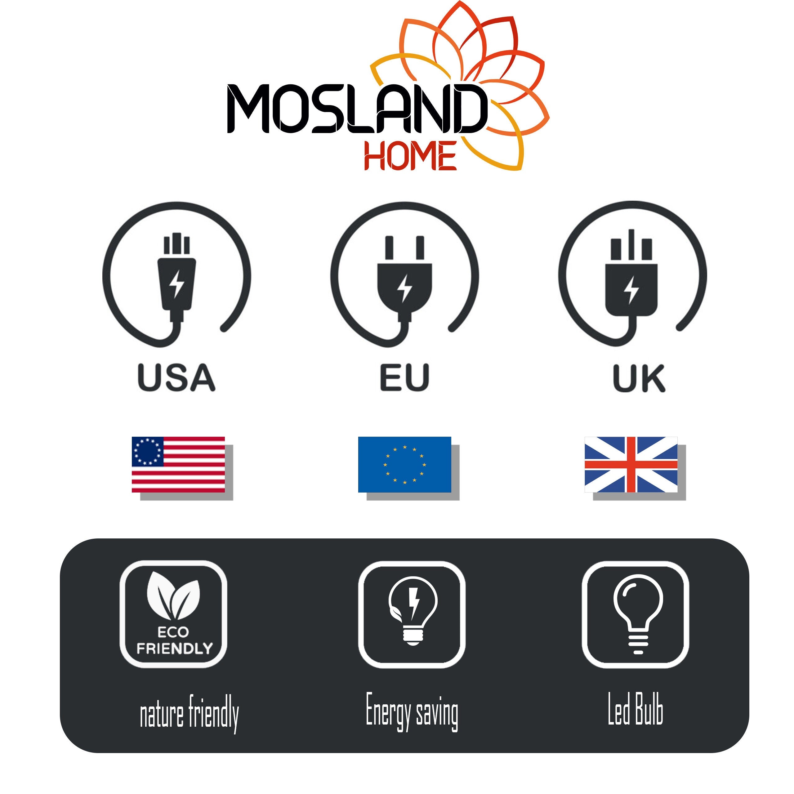 MoslandHome Handmade Turkish Mosaic Floor Lamp 3 Globe Corner