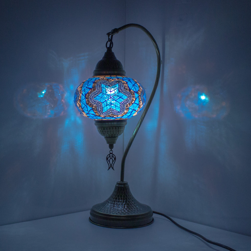 MoslandHome Premium Turkish Lamp Mosaic Table Lamp