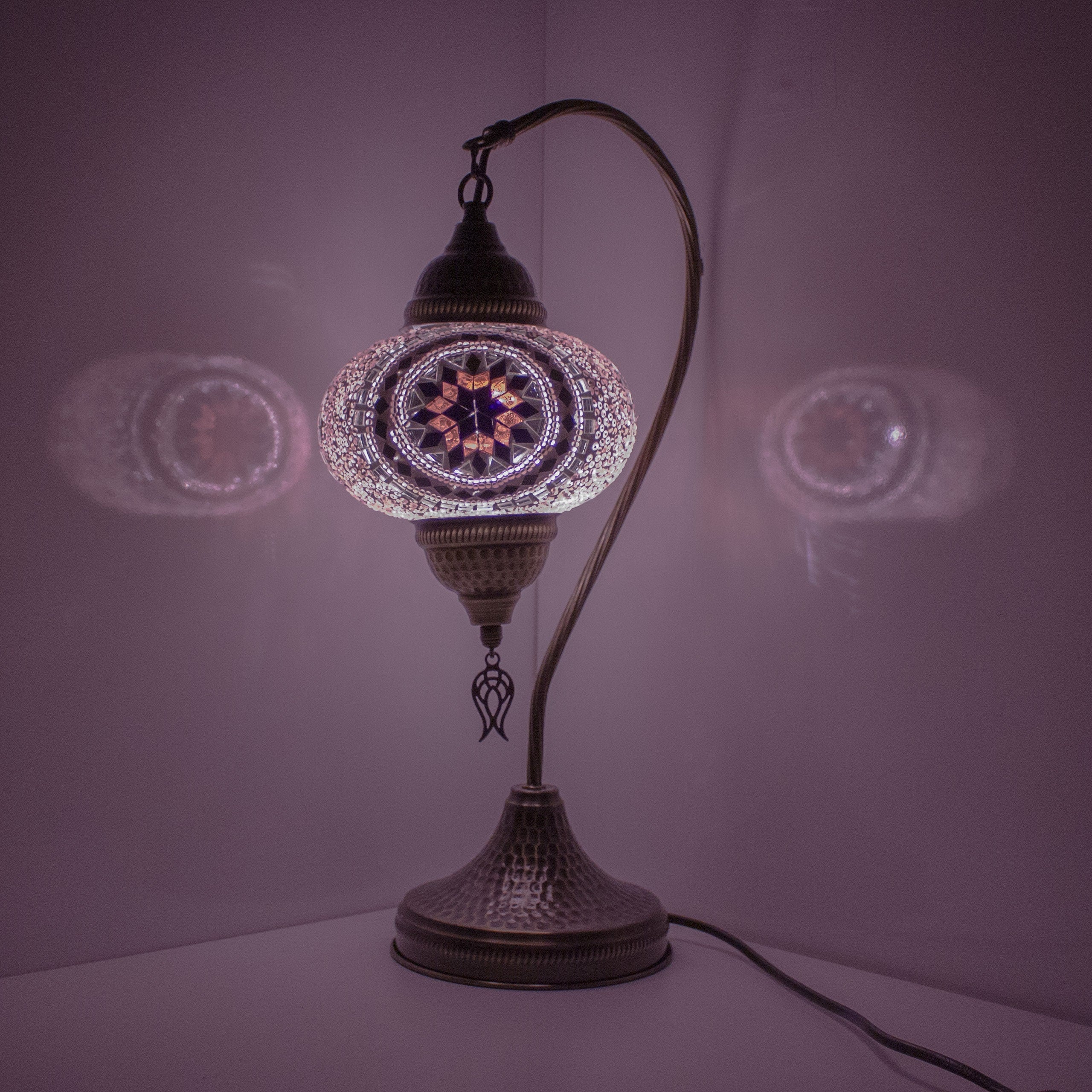 MoslandHome Premium Turkish Lamp Mosaic Table Lamp