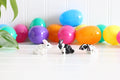 Mini Rabbit Figurines Easter Egg Fillers 3D Printed 5 Pack