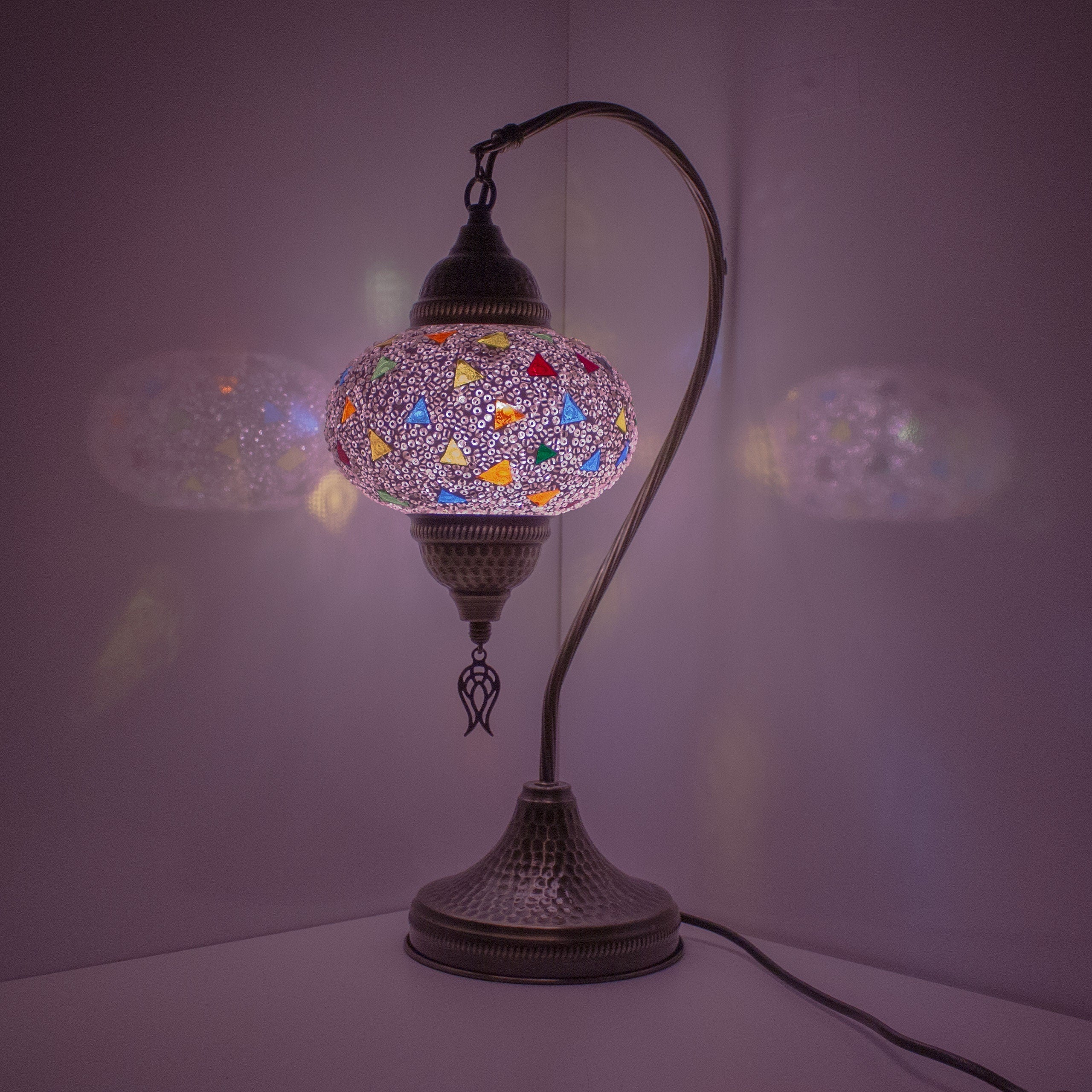 MoslandHome Premium Turkish Lamp Mosaic Table Lamp