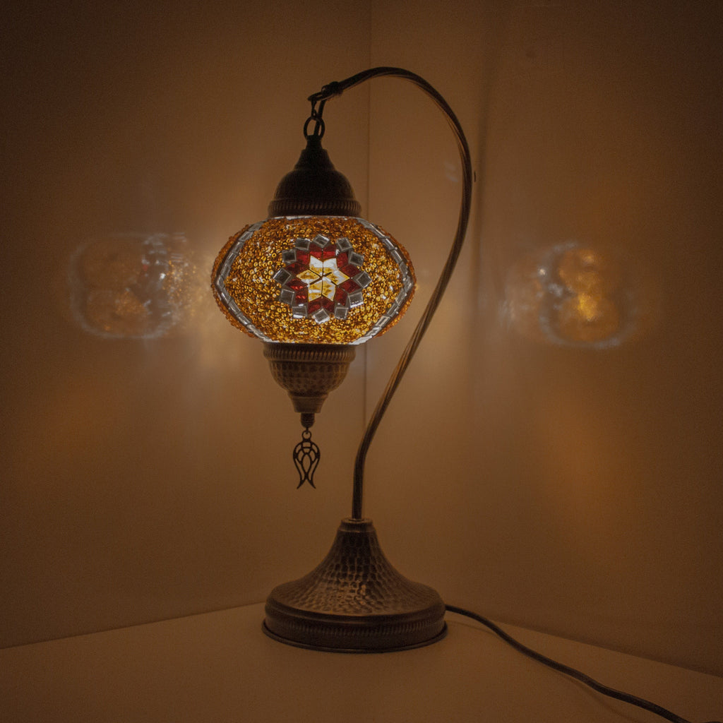 MoslandHome Premium Turkish Lamp Mosaic Table Lamp