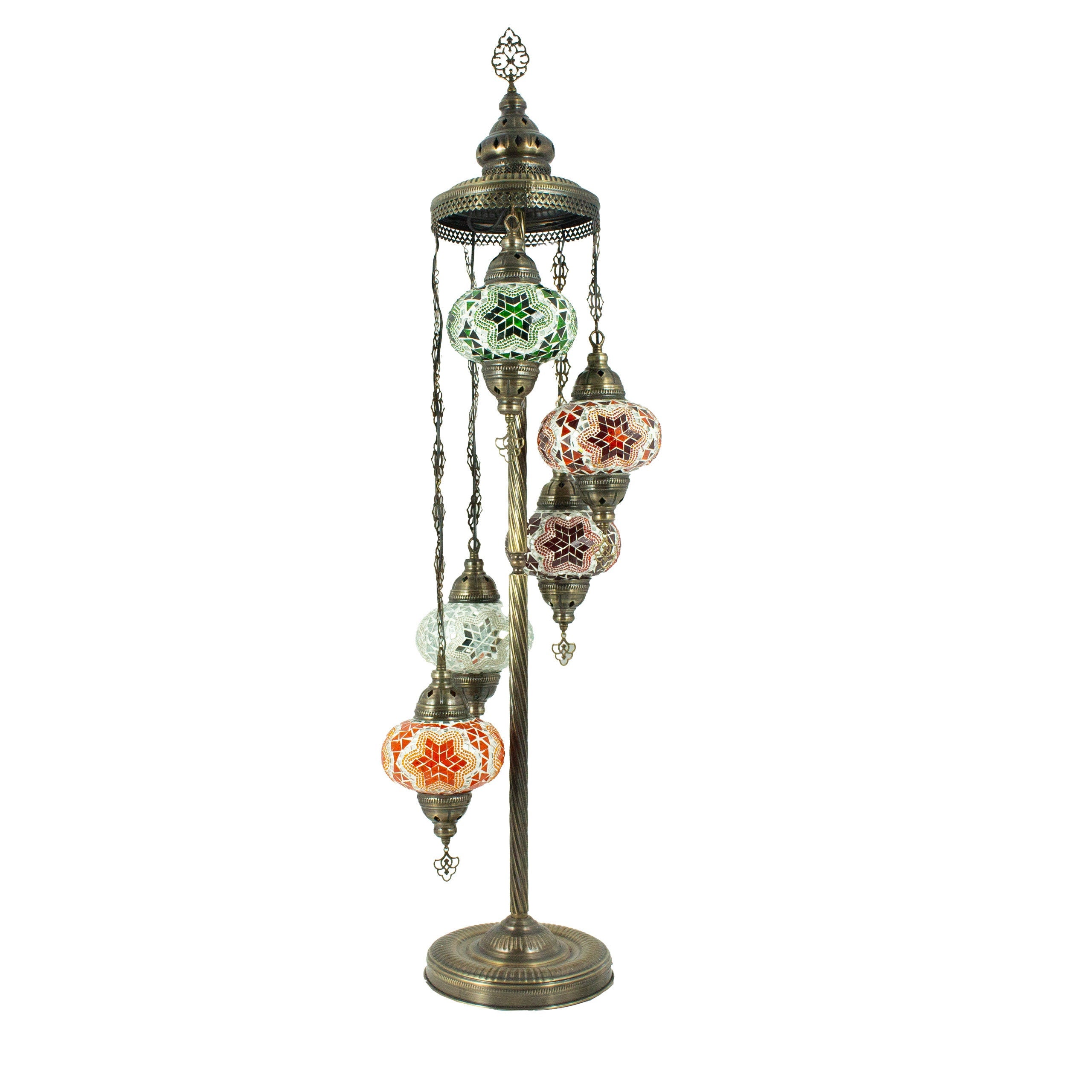 MoslandHome Handmade Turkish Mosaic Floor Lamp